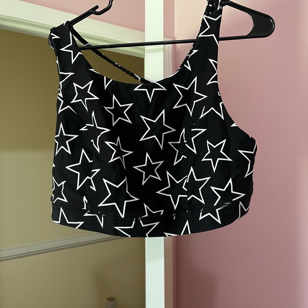 Torrid Black and White Sleeveless Crop Tank Top